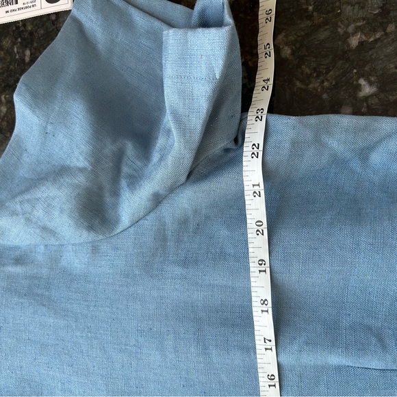 NWT Vintage Linen Norm Thompson Full Button Down Short Sleeve Dress. Collar. 2X - Picture 11 of 16